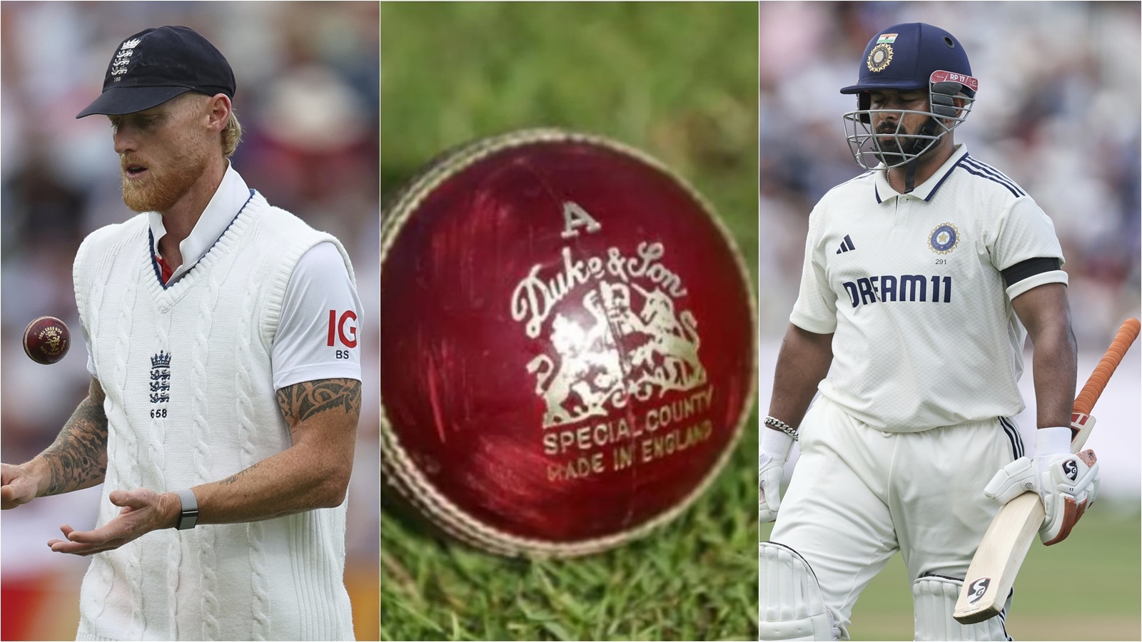 Out-of-shape Dukes ball controversy: Ben Stokes says ball-gauge used “isn’t Dukes rings”, Rishabh Pant says ball-gauge should be same for different balls | Cricket News  indianexpress.com
