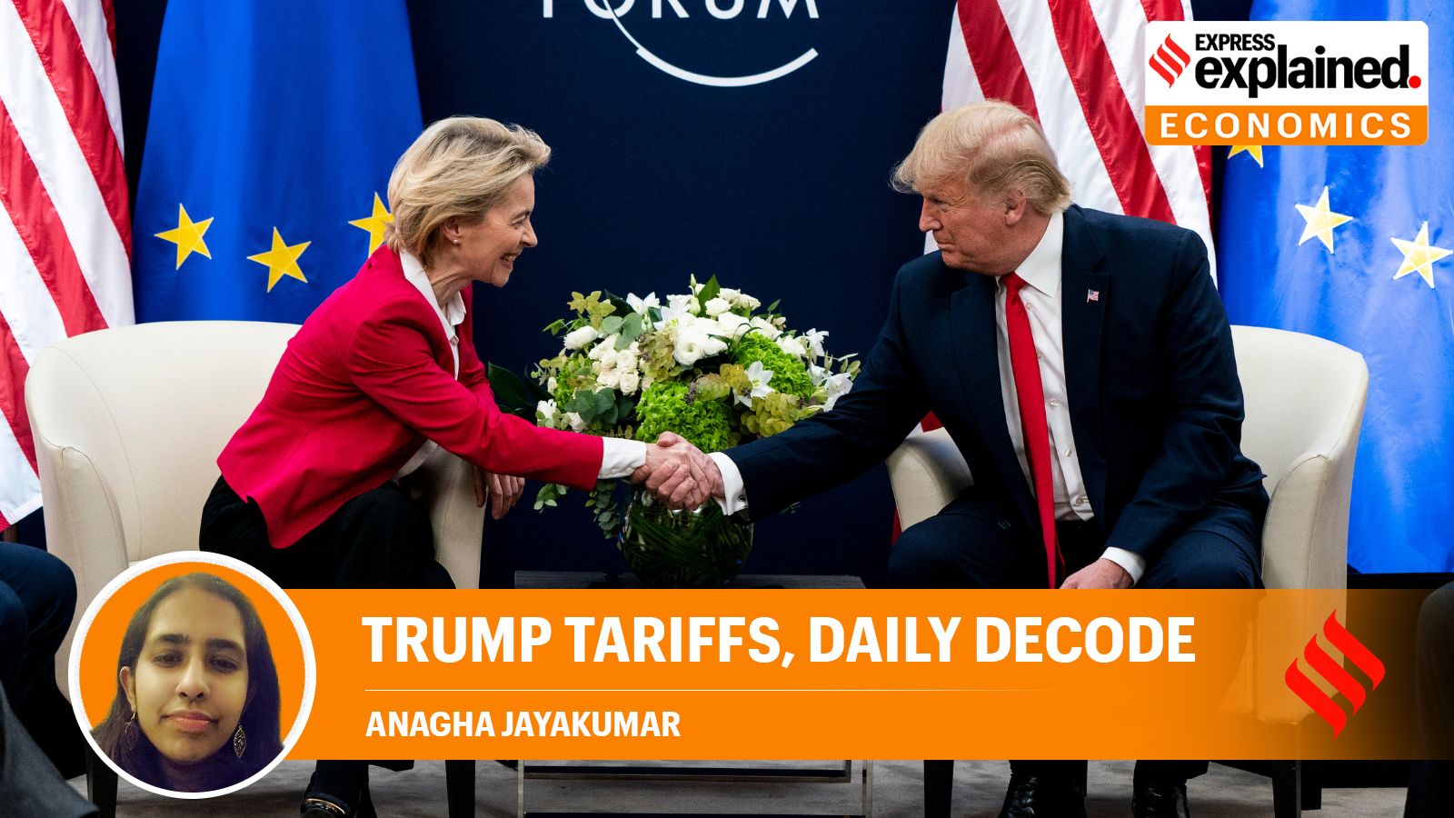 US President Donald Trump EU Chief Ursula von der Leyen