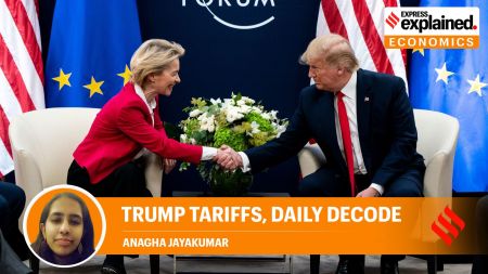 US President Donald Trump EU Chief Ursula von der Leyen