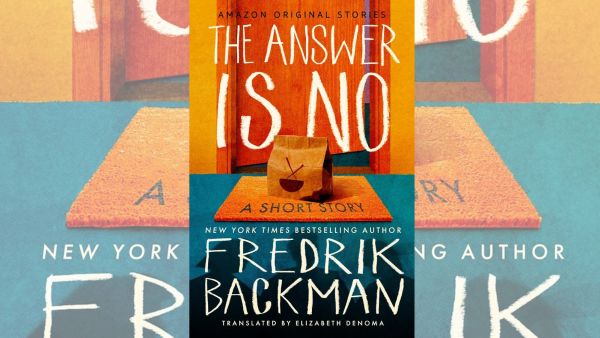 The book cover of 'The Answer is No' a short story by Fredrik Backman 