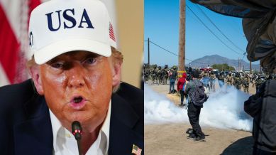 Trump ICE attack, ICE officers attacked, Trump protesters rocks bricks, Trump Truth Social ICE post, ICE vehicle damage Texas, Kristi Noem ICE orders, Tom Homan ICE response, ICE protest arrests, Trump law and order 2025, Trump directs ICE crackdown, ICE assault Texas protest, Border Czar Tom Homan, Trump flood visit Texas 2025, Trump homeland security directive, Trump public safety message
