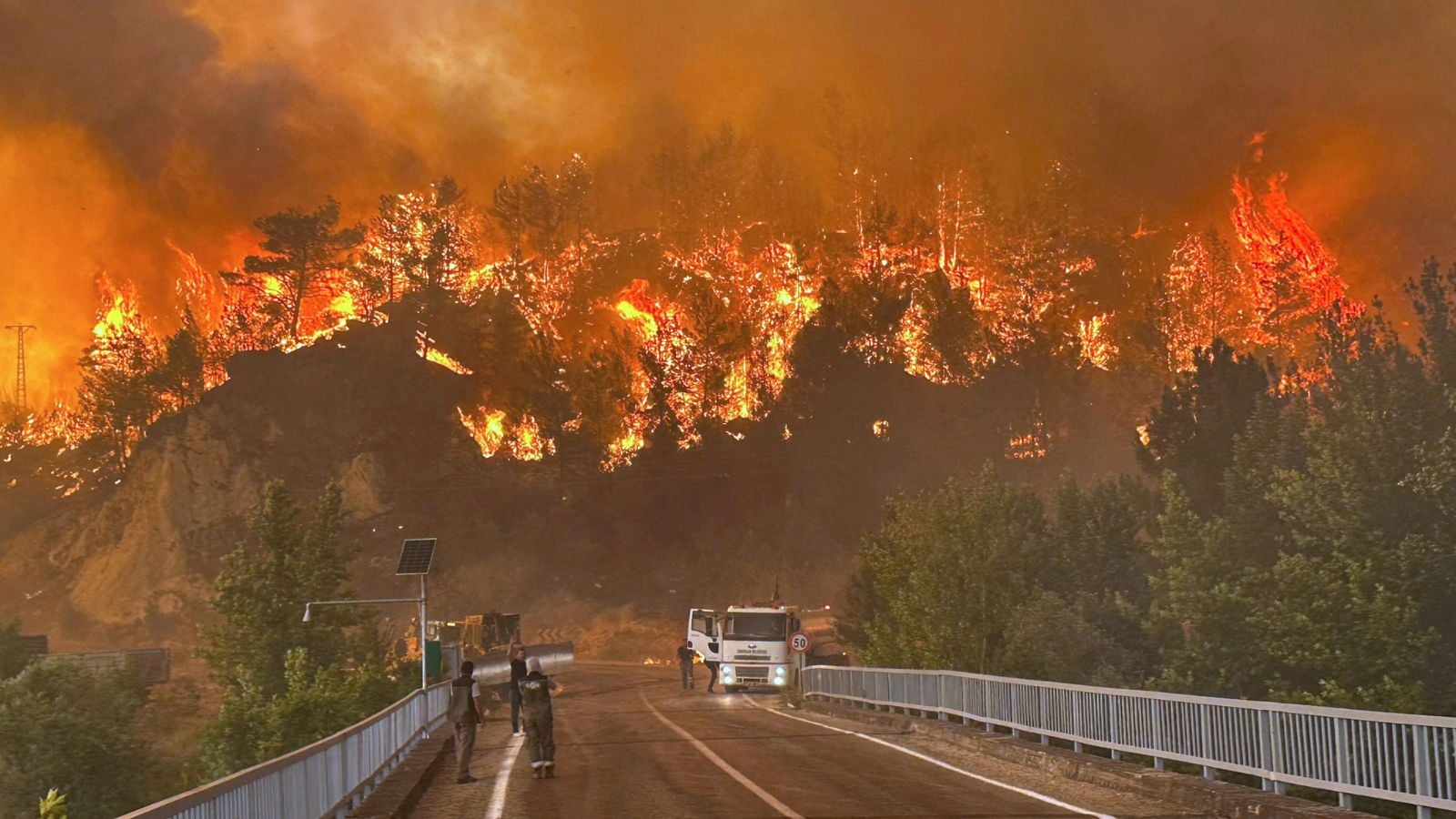 Wildfires threaten Turkey’s fourth-largest city as locals evacuate