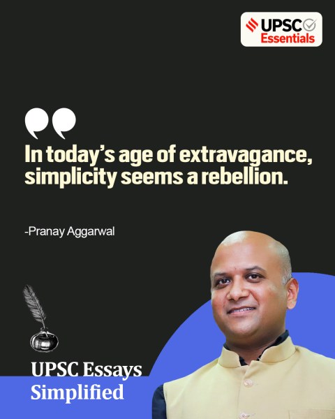 UPSC-Essays-Simplified-Pranay-Aggarwal-simplicity-previous year question
