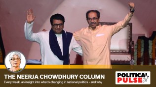 Uddhav Thackeray and Raj Thackeray during their joint victory rally in Mumbai on July 5