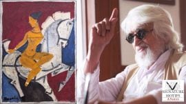 'Nude on Horse' by MF Husain.