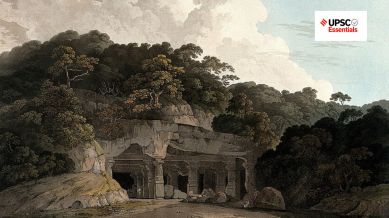 upsc history quiz elephanta cave entarance