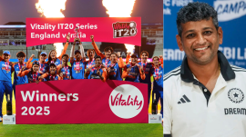 India beat England 3-2 in T20I series as coach Amol Muzumdar credits WPL. (AP/PTI)