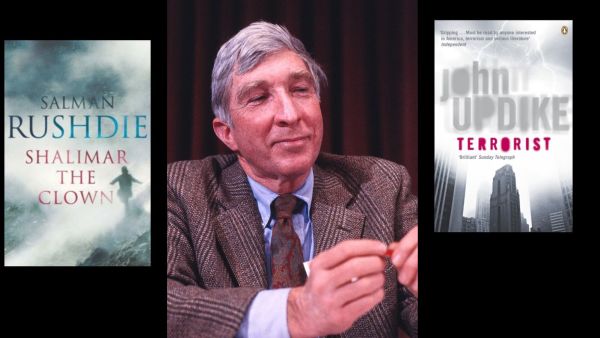 John Updike cashed with Salman Rushdie over a book review 