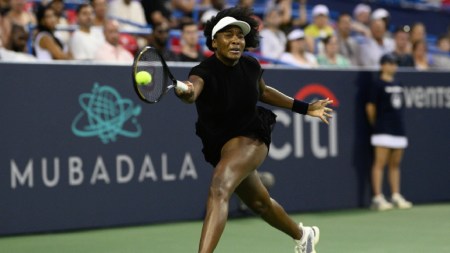 Venus became the second-oldest woman to win a tour-level singles match in professional tennis, beating Peyton Stearns — 22 years her junior at the DC Open. (AP)