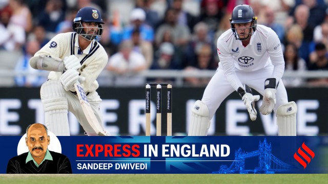 India's Washington Sundar in action against England during Day 5 of their 4th Test in Manchester. (AP)