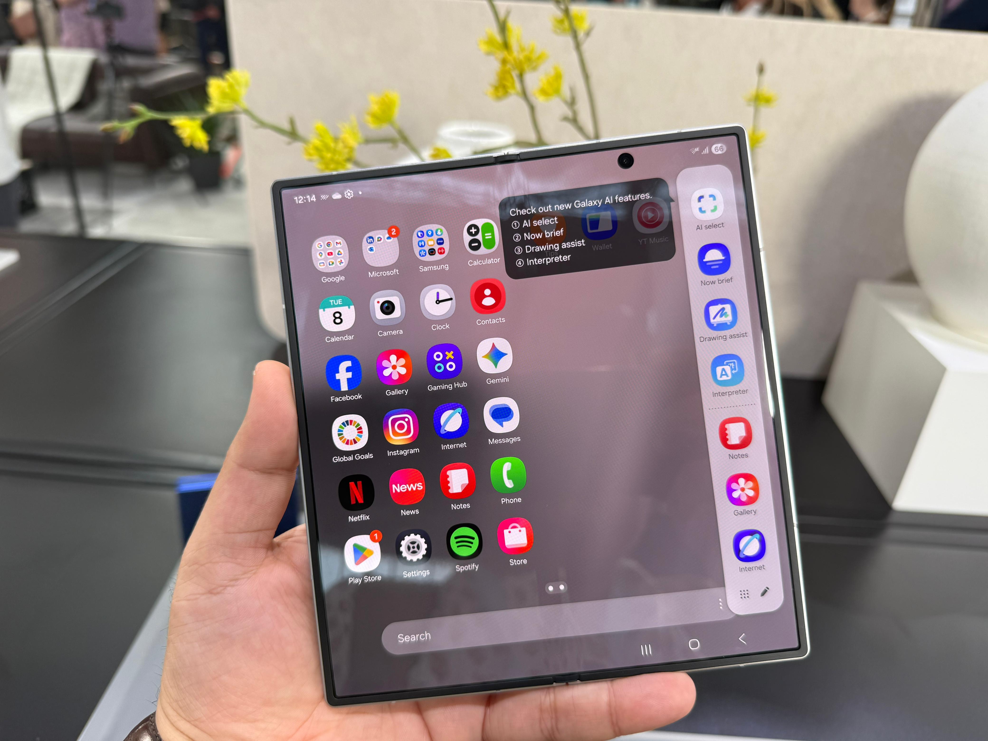 The Galaxy Z Fold 7 features a slimmer profile, improved AI tools, and a lighter build. It is a part of Samsung's push to dominate the ultra-premium foldable segment. (Image: Anuj Bhatia/The Indian Express)