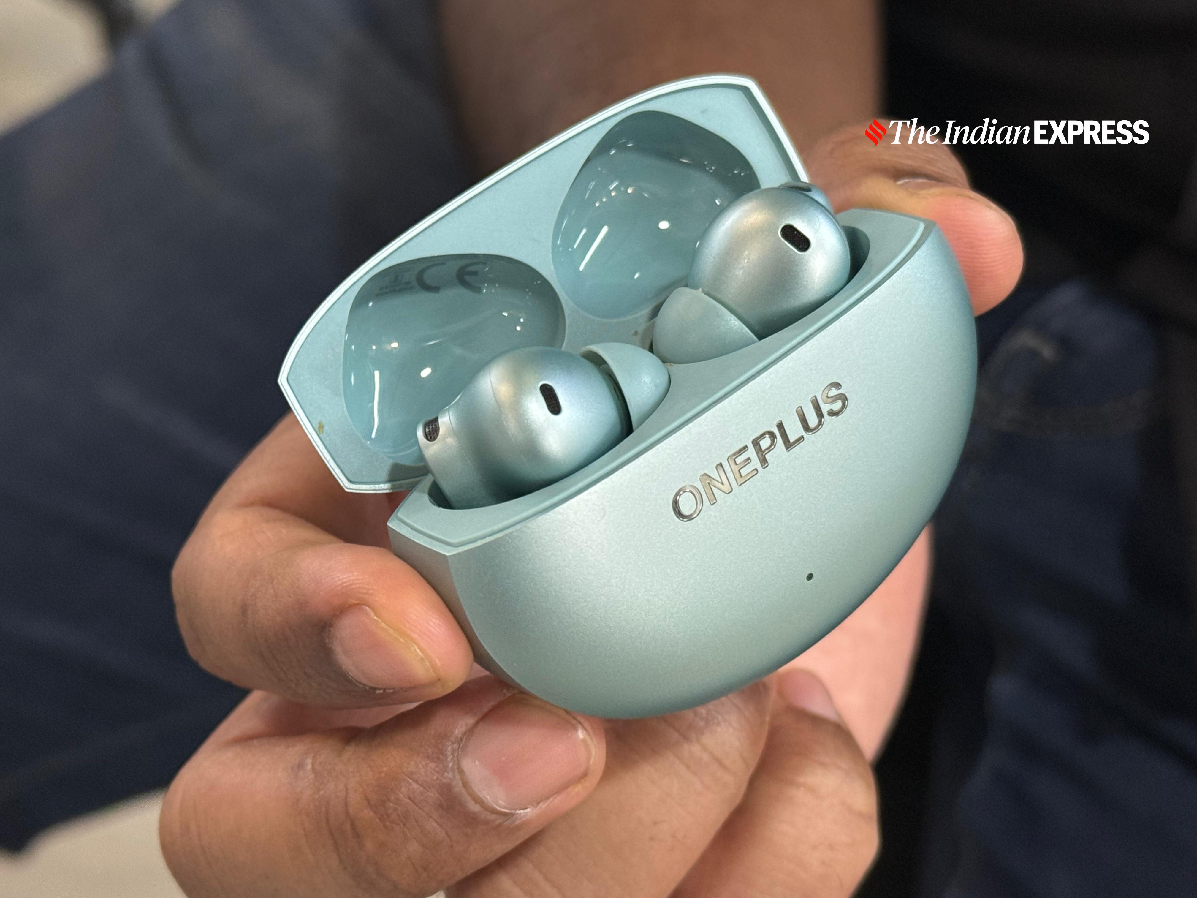 Take one out and the music pauses and resumes when you put it back in your ear. (Image credit: Anuj Bhatia/Indian Express)