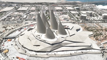 Designed by Pritzker Prize-winning architect Lord Norman Foster of Foster + Partners, the museum’s architectural blueprint, unveiled in 2010, revealed how its five towering steel structures are inspired by the wings of a falcon