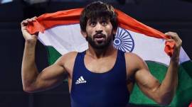 Bajrang, who is serving a four-year doping ban for refusing to provide samples for dope tests during the national selection trials, will face the 2022 UWW World Championship silver medallist Yianni Diakomihalis. (File Photo)
