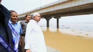 CM Nitish Kumar accompanied by senior officials of several departments, visited Kangan Ghat, LCT Ghat, NIT Ghat and Nasriganj Ghat.