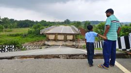 Banai, Banai river, river Banai, route to school through river Banai, Khunti bridge collapse, Simdega bridge collapse, bridge collapse, Indian express news, current affairs