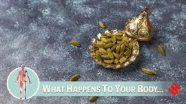 Cardamom contains compounds that stimulate the secretion of digestive enzymes