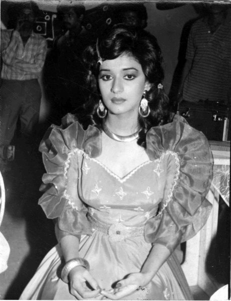 Actress Madhuri Dixit in Uttar Dakshin. (Express Archive)