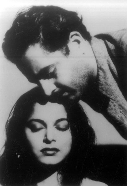 Actor Guru Dutt on the set of film Pyaasa. Express archive photo