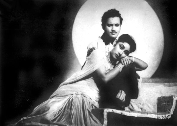 Film star Guru Dutt and Mala Sinha in Pyaasa. (Express archive photo)