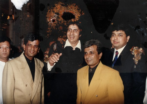 Film director Abbas, Mustan with Sunil Shetty, Amitabh Bachchan and Sanjiv Gupta. Express archive photo