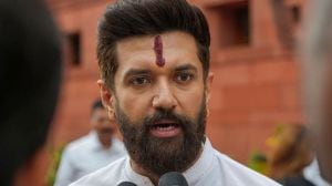 New Delhi: Union Minister Chirag Paswan speaks to the media during the Monsoon session of Parliament, in New Delhi, Wednesday, July 23, 2025. (PTI Photo/Shahbaz Khan)