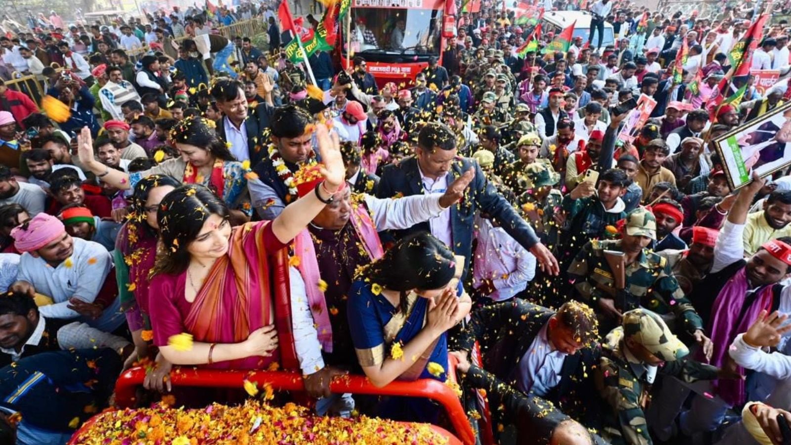 Dimple Yadav's mosque visit triggers political storm, accusations fly