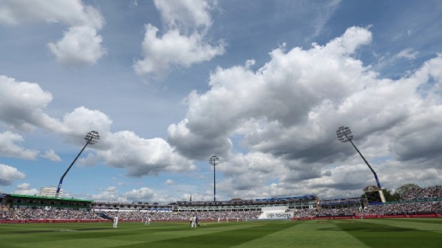  Rain could hit the Edgbaston ground in the first half of Sunday's play. (AP)