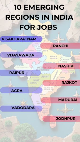 10 mejores regiones en ascenso en India para trabajos: Informe de LinkedIn