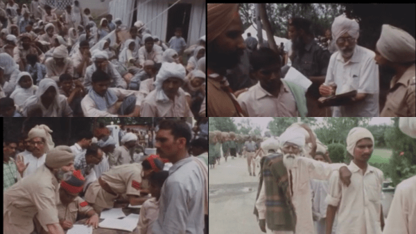 Screenshots from the Reuters archive video report when the first batch of Indian civilian detainees were released by Pakistan at Wagah on September 16,1972.