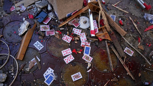 gaza cafe blast by israel