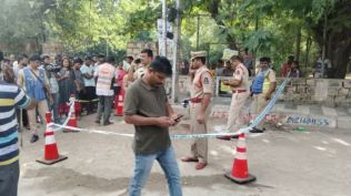 CPI leader left Hyderabad park