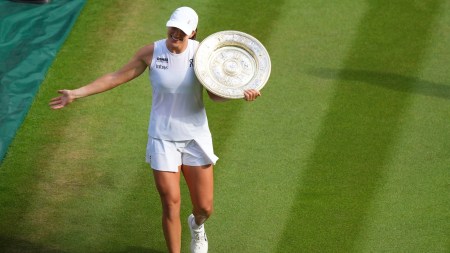 Iga Swiatek is the only active player to have now won Majors on each of the three tennis surfaces, making her only the eighth player to achieve the feat, and at 24, the youngest since Serena Williams to do so. (AP Photo)