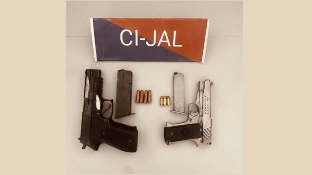 pistols recovered