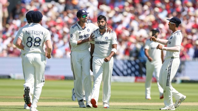  Jasprit Bumrah is the second highest wicket-taker in the series, with 12 wickets at an average of 21, despite sitting out one Test. (AP Photo)