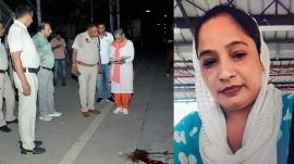 The victim, Pinky, was rushed to the nearby Rohtak PGIMS by her son, Lakshya, but doctors declared her dead on arrival.