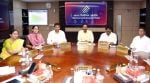 CEC Gyanesh Kumar and ECs Dr Sukhbir Singh Sandhu, Dr Vivek Joshi in an interaction with a TDP delegation led by its state chief Palla Srinivasa Rao in New Delhi on Tuesday