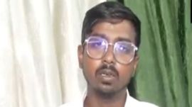 National Students’ Union of India Odisha head Udit Pradhan