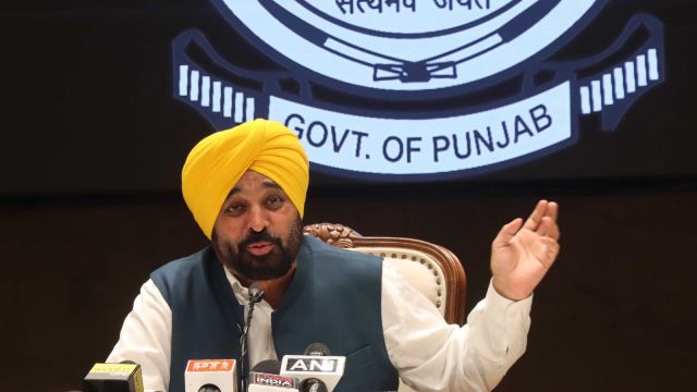Punjab CM Bhagwant Mann (Express Photo by Kamleshwar Singh)