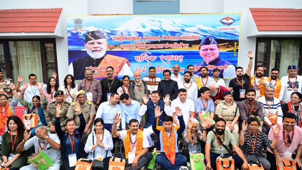 Uttarakhand CM Pushkar Singh Dhami flagged off the first batch with 32 men and 13 women.