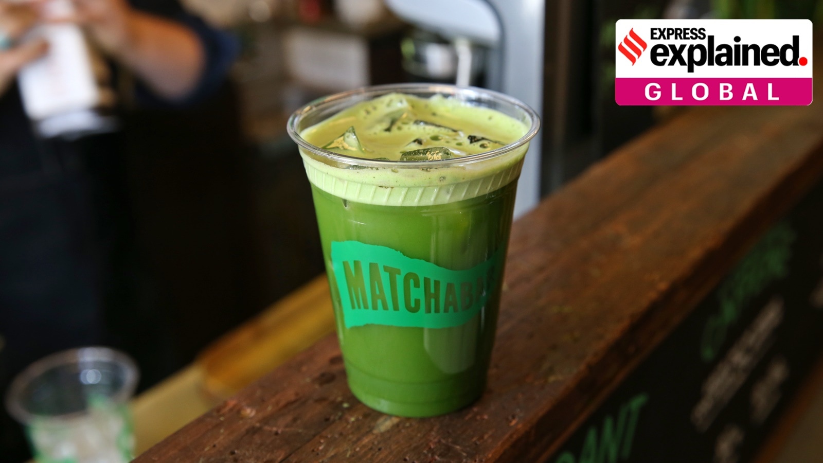 A large iced matcha tea at the MatchaBar in New York. (Michelle V. Agins/The New York Times)