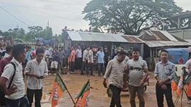 motha assault bjp tripura Tripura BJP worker assaulted, BJP vs TIPRA Motha conflict, Jampuijala BJP meeting attack, Sepahijala district BJP worker assault,