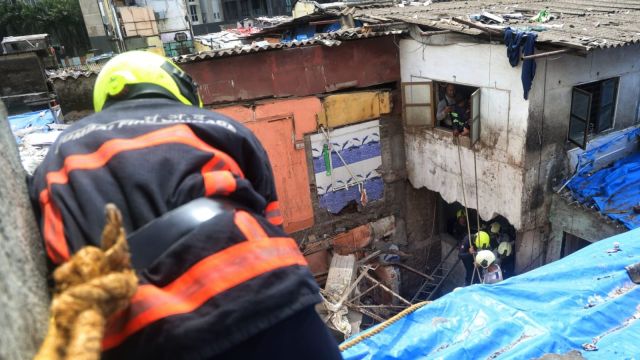 According to the police, the chawl in the Bharat Nagar area collapsed around 6 am and rescue operations are currently underway.