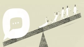 oped illustration Language issue is a distraction