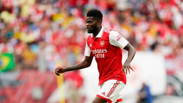 The 32-year-old Partey is a free agent after his Arsenal contract expired at the end of last season. (AP Photo)