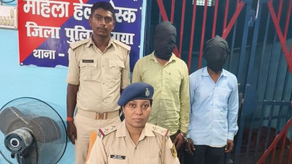 The two accused arrested by the police have been identified as Vinay Kumar, an ambulance driver residing in Utren village of Konch police station area in Gaya district, and Ajit Kumar, a technician from Chandpur village of Telhara police station area in Nalanda district. (Express Photo)