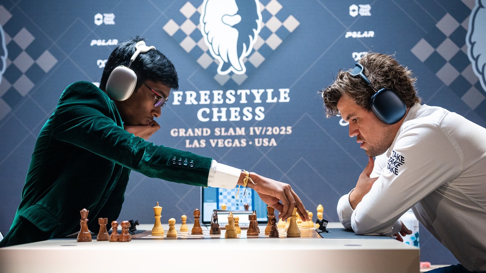 The result comes just three days after Praggnanandhaa beat the world no 1 from Norway in 39 moves. (Photo credit: Freestyle Chess/Lennart Ootes)