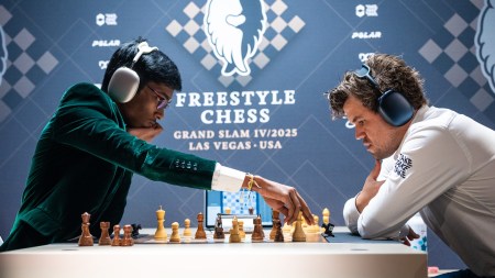 The result comes just three days after Praggnanandhaa beat the world no 1 from Norway in 39 moves. (Photo credit: Freestyle Chess/Lennart Ootes)