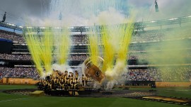 French officials have warned that no fan misbehavior will be tolerated after violence in the country marred celebrations of PSG winning its first Champions League trophy in Germany. (AP Photo)