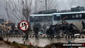 The FATF report noted that in the terror attack by a suicide bomber in Pulwama in February 2019 that killed 40 CRPF personnel, a key component of the improvised explosive device used in the attack – aluminum powder – was procured through the EPOM Amazon. (Express File Photo by Shuaib Masoodi)